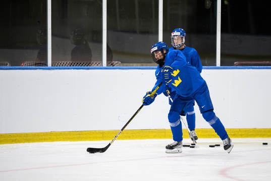 Anna Kjellbin of Sweden at a practice session