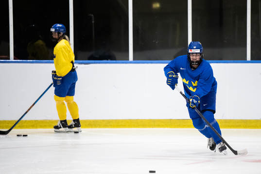 Emma Murén of Sweden at a practice session