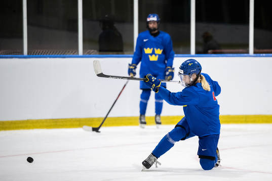Ebba Berglund of Sweden at a practice session