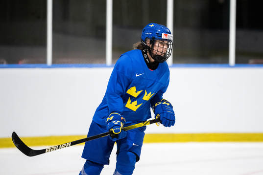 Anna Kjellbin of Sweden at a practice session