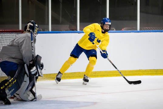 Paula Bergström of Sweden at a practice session
