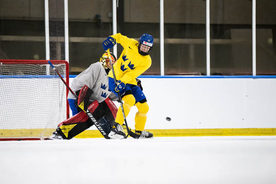 Paula Bergström of Sweden at a practice session
