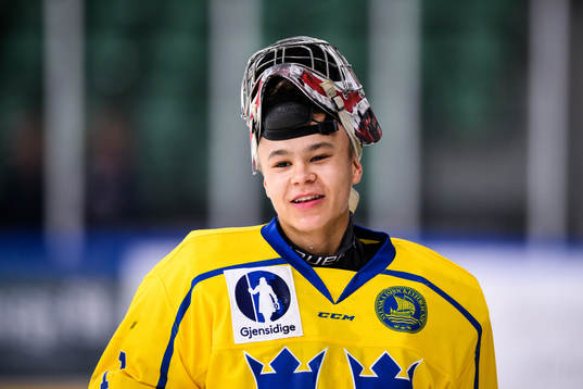 Sveriges målvakt Herman Liv