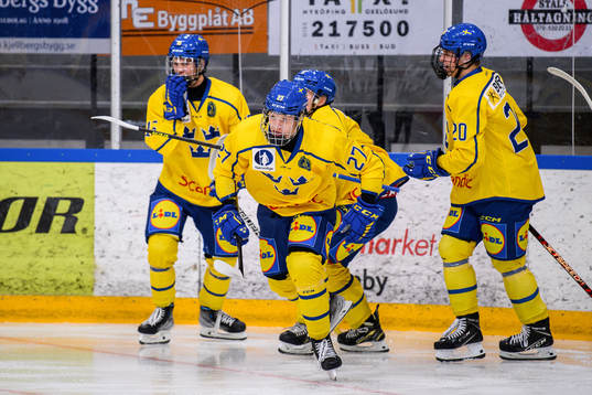 Sveriges Max Grundström jublar