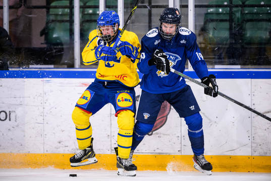 Sveriges Anton Olsson och Finlands Nooa Viuhkola