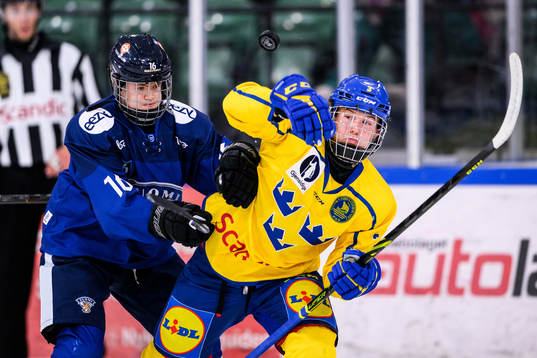 Finlands Akseli Pulkkanen och Sveriges Anton Olsson