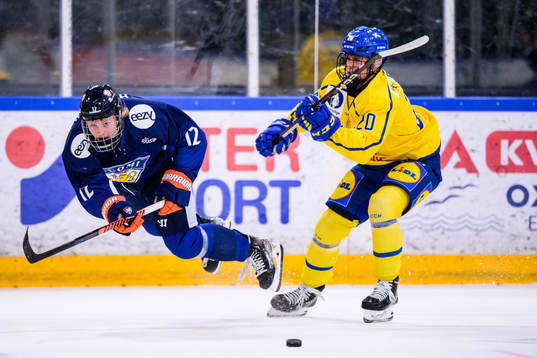Finlands Konsta Helenius och Sveriges Alfons Freij