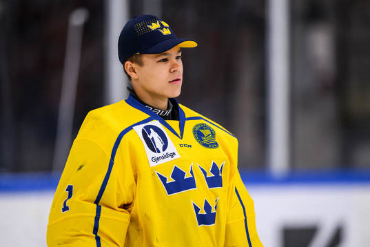 Sveriges målvakt Herman Liv