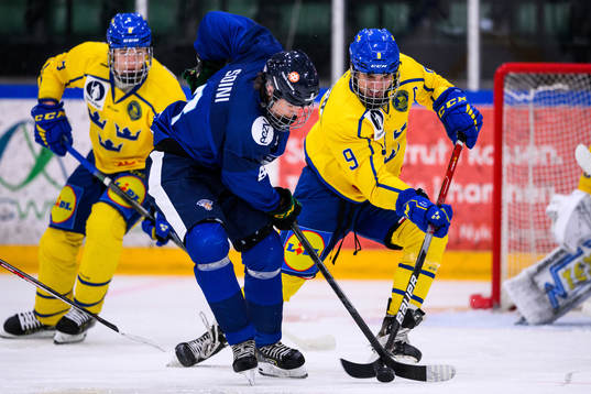 Finlands Sebastian Soini och Sveriges Jack Bodin