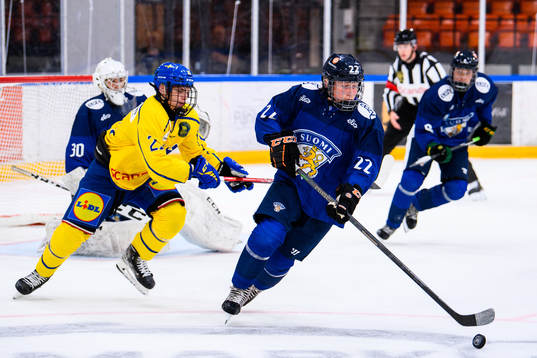 Sveriges Oscar Davidsson och Finlands Roope Vesterinen