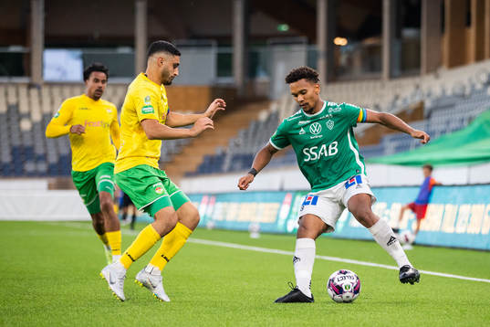 Dalkurds Umit Aras och Brages Seth Hellberg