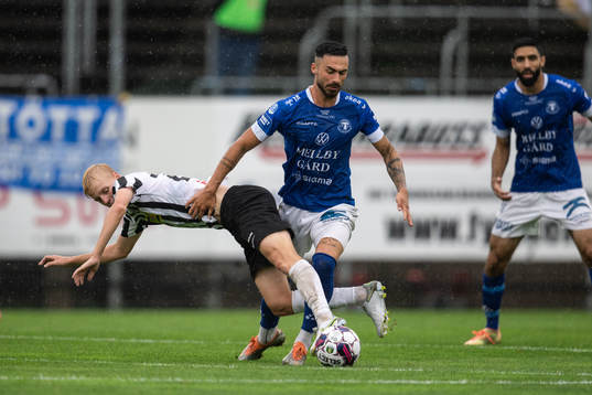 Landskronas Emil Lindman och Trelleborgs Simon Amin