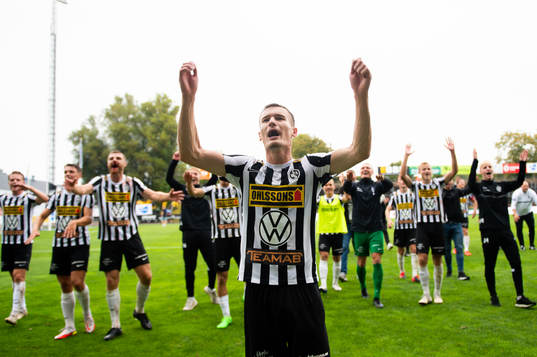 Landskronas Robin Dzabic jublar