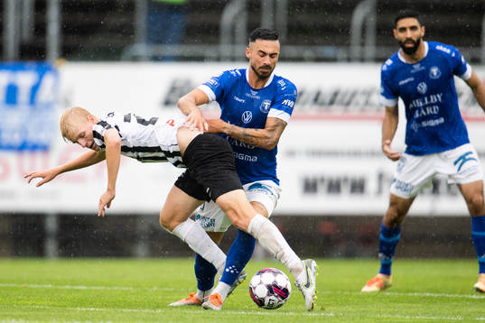 Landskronas Emil Lindman och Trelleborgs Simon Amin