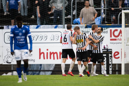 Landskronas spelare jublar