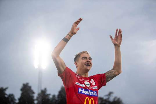 Degerfors Diego Campos jublar
