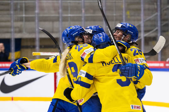 Hanna Olsson of Sweden celebrates