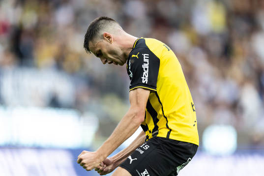 under fotbollsmatchen i Allsvenskan mellan Häcken och