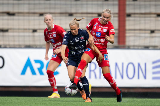 Rosengårds Jessica Wik och Linköpings Stina Lennartsson