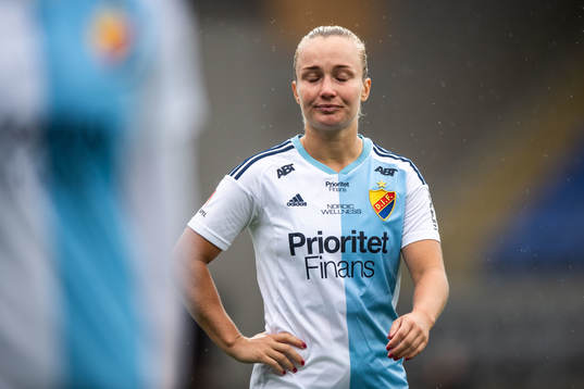 Djurgårdens Tove Almqvist deppar