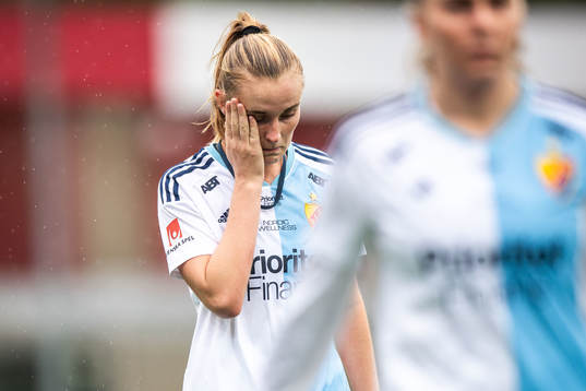 Djurgårdens Kamilla Lilhammer Karlsen deppar