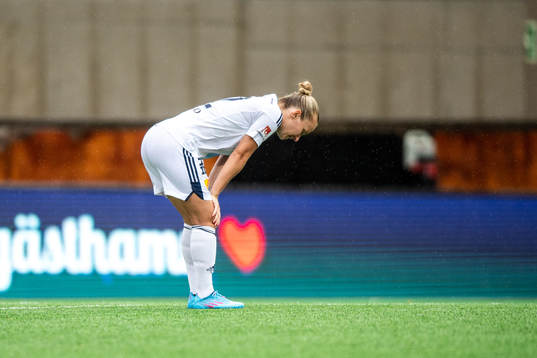 Djurgårdens Tove Almqvist deppar
