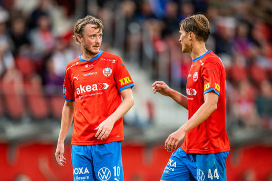 Helsingborgs Rasmus Jönsson och Thomas Rogne