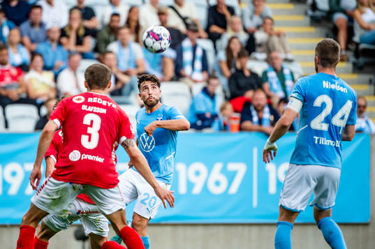 Malmö FFs Moustafa Zeidan mot Kalmars Davíd Kristján