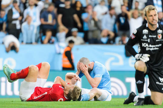 Malmö FFs Jo Inge Berget deppar