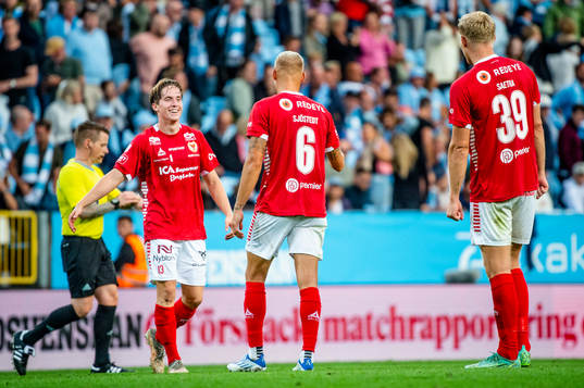 Kalmars Johan Karlsson, Rasmus Sjöstedt och Lars Sætra