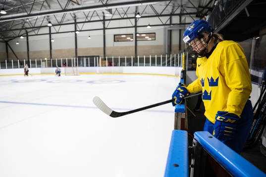 Josefin Bouveng of Sweden at a practice session