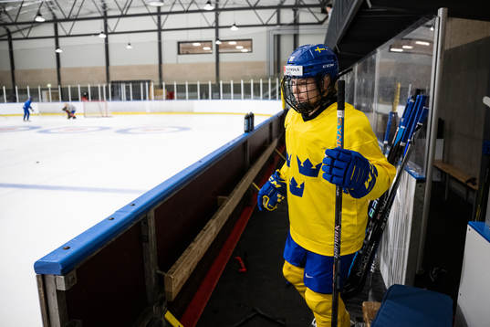 Maja Nylén-Persson of Sweden at a practice session
