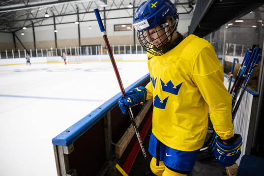 Hanna Olsson of Sweden at a practice session