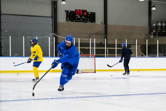 Linnea Johansson of Sweden at a practice session