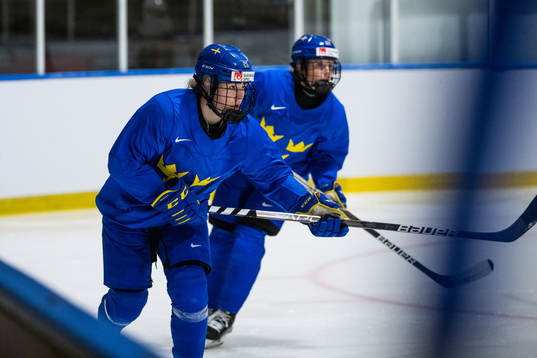 Lina Ljungblom of Sweden at a practice session
