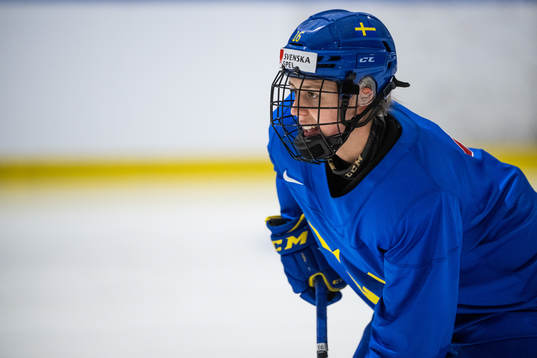 Linnea Johansson of Sweden at a practice session