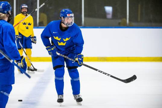 Jessica Adolfsson of Sweden at a practice session