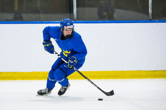 Lina Ljungblom of Sweden at a practice session