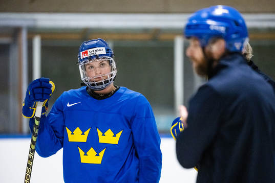 Jessica Adolfsson of Sweden at a practice session