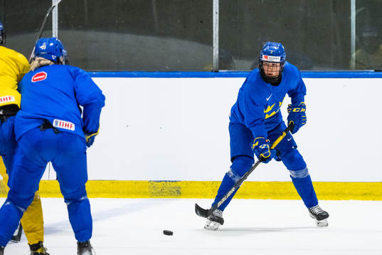 Anna Kjellbin of Sweden at a practice session