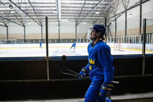 Jessica Adolfsson of Sweden at a practice session