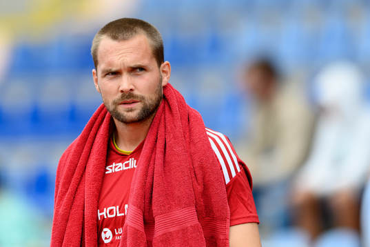 IFK Norrköpings målvakt Oscar Jansson före