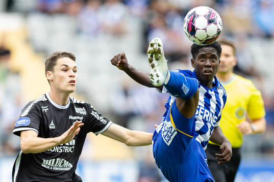 Sirius Jamie Roche och IFK Göteborgs Abundance Salaou