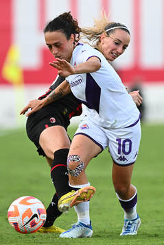 Fotboll, Dam, Serie A, Milan - Fiorentina Milano 28/08/2022