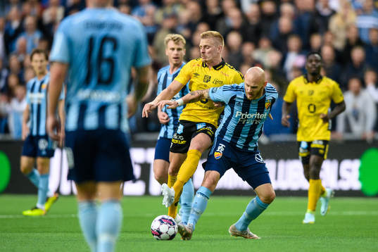 Elfsborgs Per Frick och Djurgårdens Magnus Eriksson