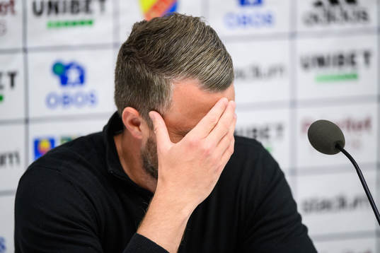 Elfsborgs manager Jimmy Thelin på presskonferensen