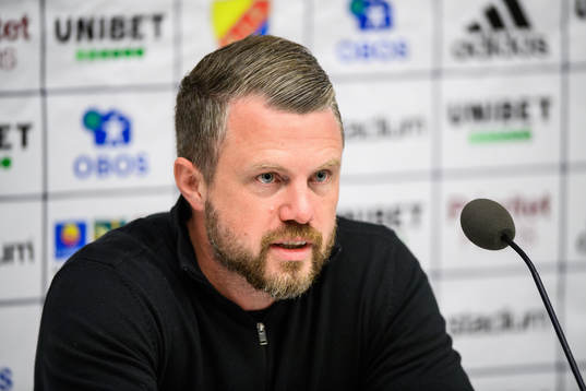 Elfsborgs manager Jimmy Thelin på presskonferensen