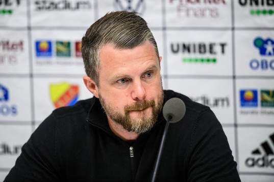 Elfsborgs manager Jimmy Thelin på presskonferensen