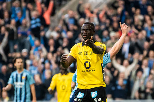 Elfsborgs Maudo Lamine Jarjue reagerar