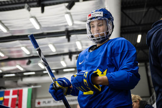 Ebba Berglund of Sweden at a practice session